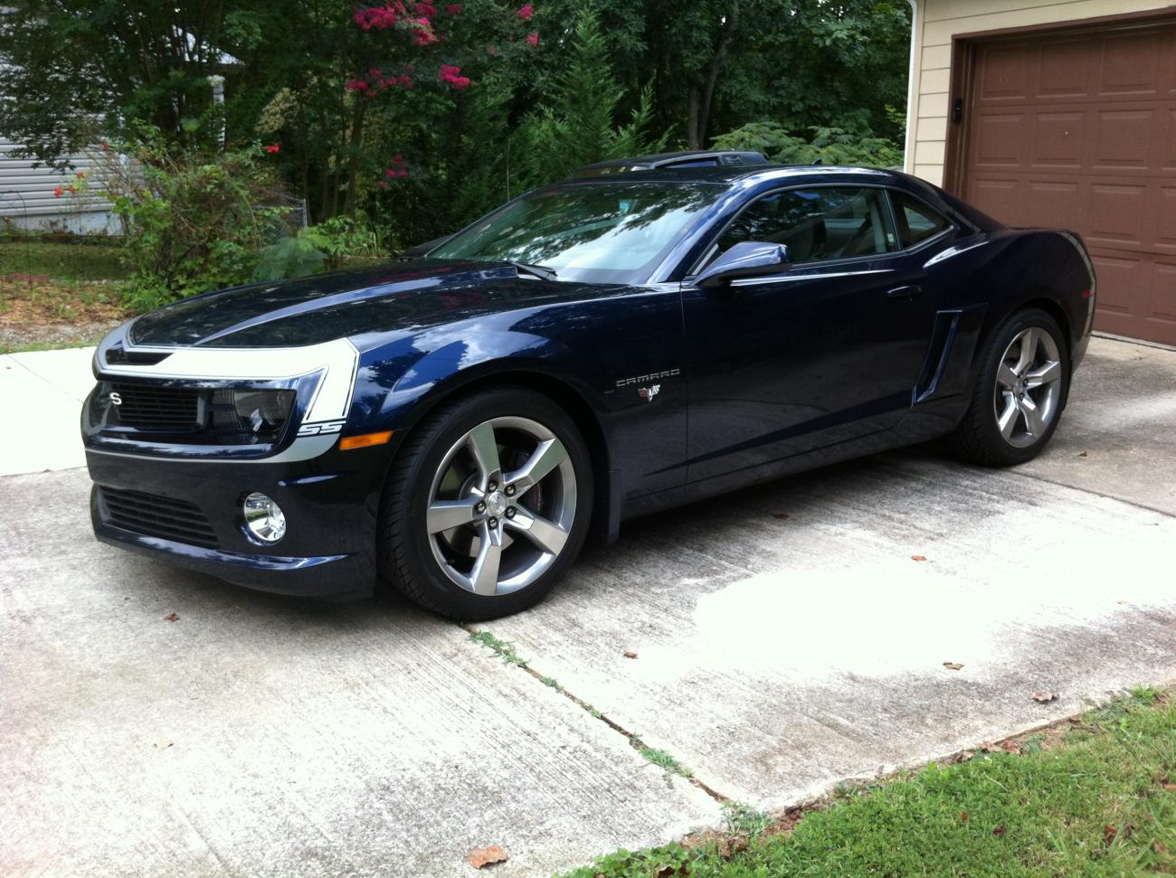 In my driveway (front driver side)