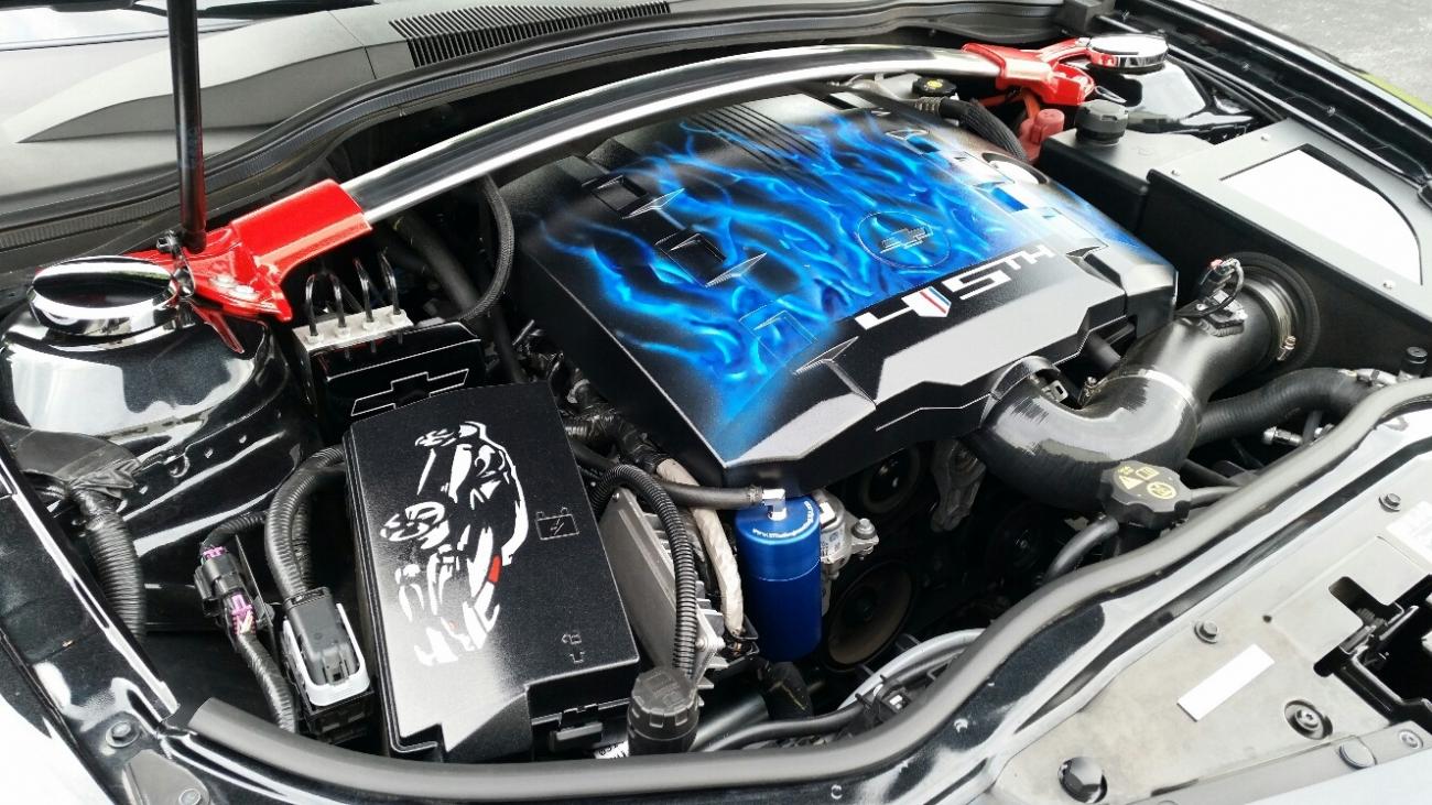 45th blue flames n fuse box