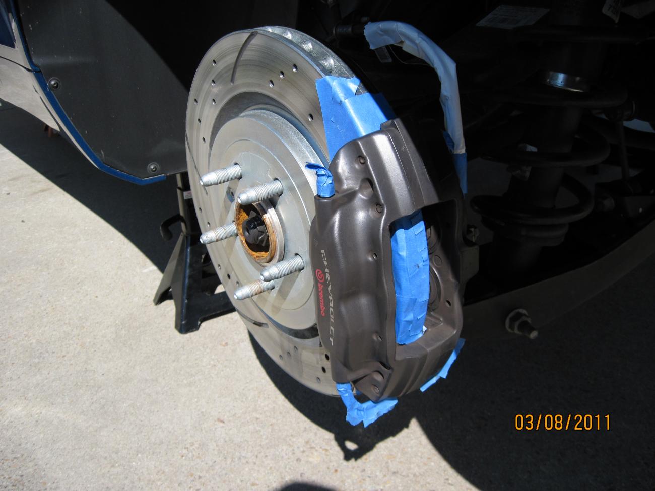 Calipers preped for paint.