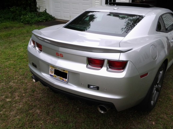3D Carbon Spoiler through Phasetek - Rear View