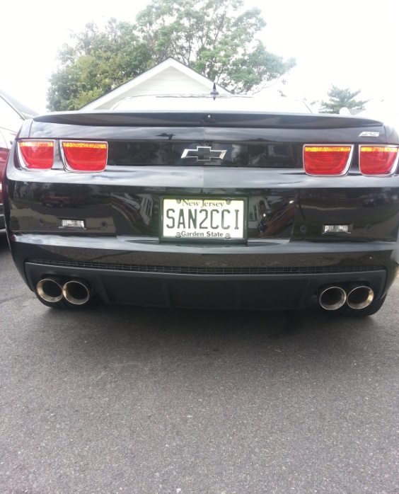 Rear, 4" Quad tips w/ 1LE diffuser