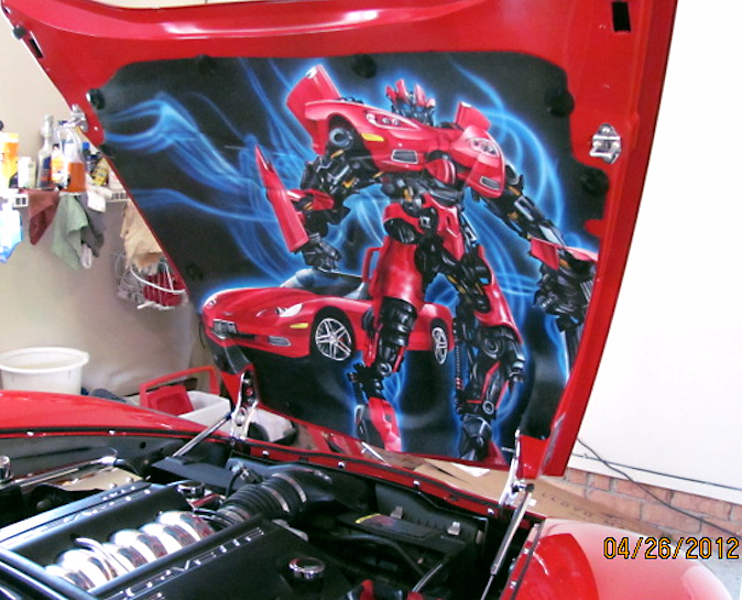 C6 Corvette Transformers Hoodliner