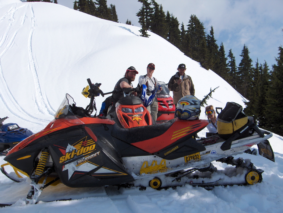 Sledding buddies in Squamish