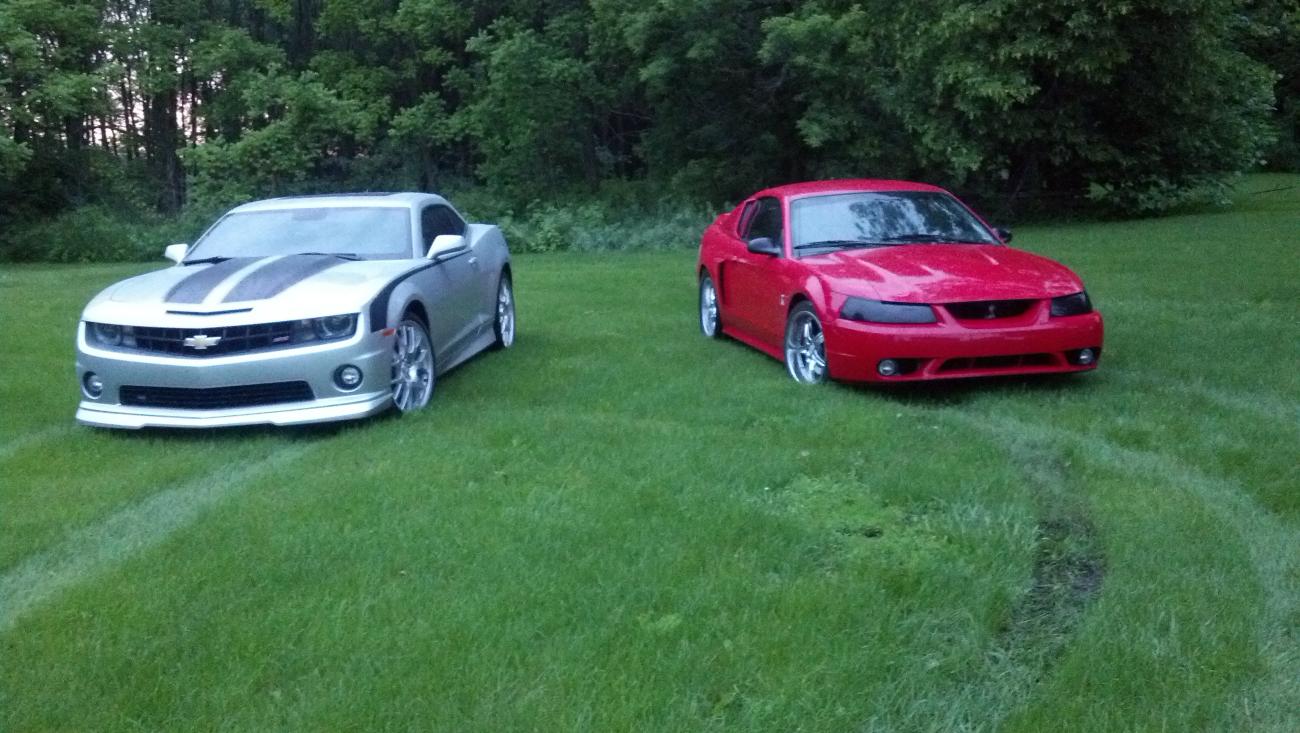 me and my cousin's car