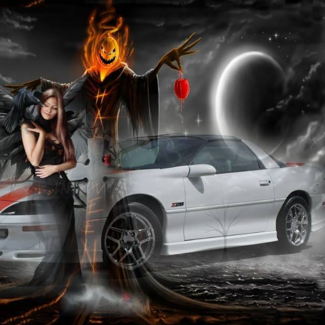 halloween car
