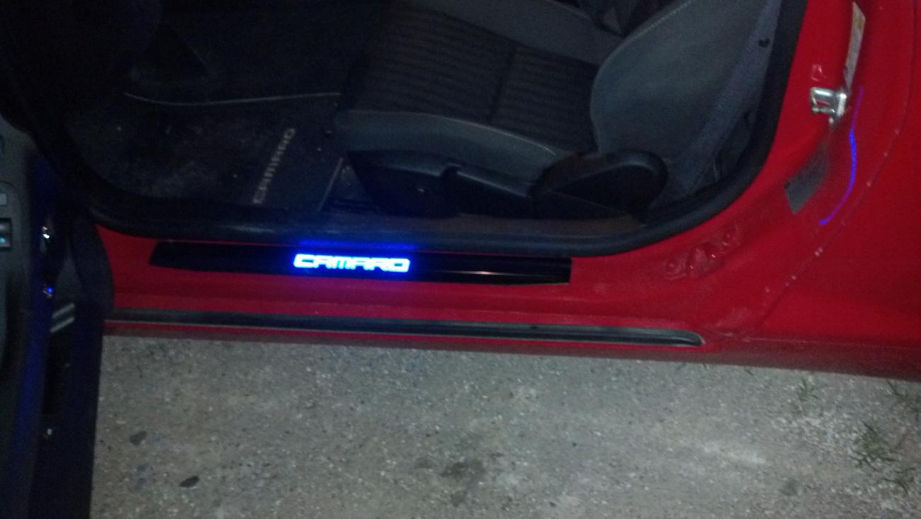 Camaro led door sill