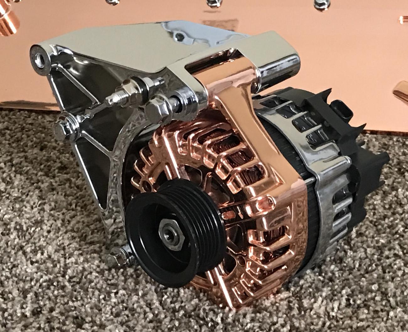 IMG 1110
OMGosh!! This thing is finally complete. 😎 It is gorgeous! The front casing is copper coated. The rear casing had to be polished and not copper coated because we couldn't get the electrical components removed for coating.