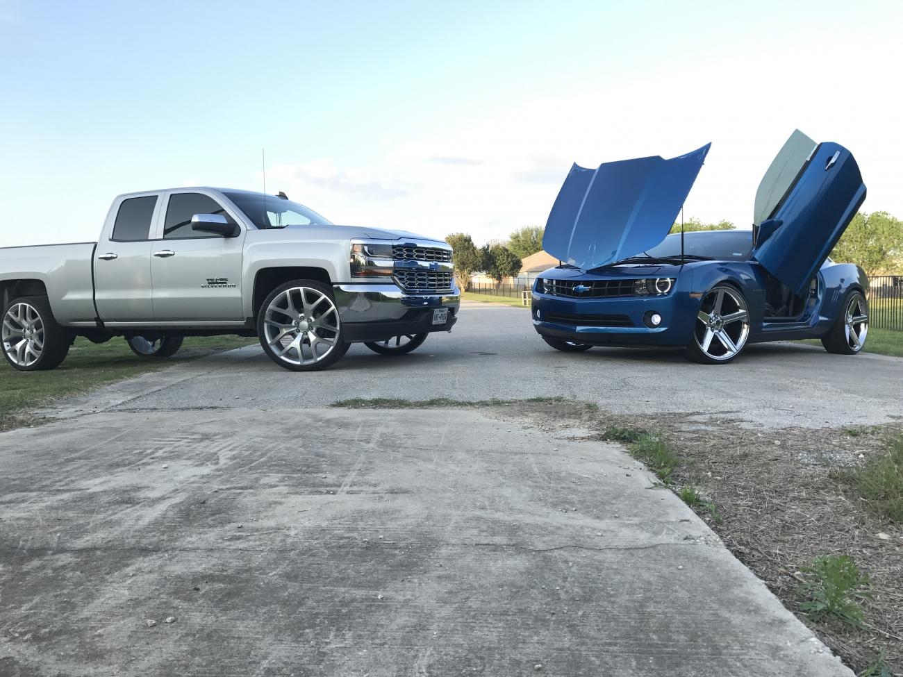 My 16 Silverado and 12 Camaro