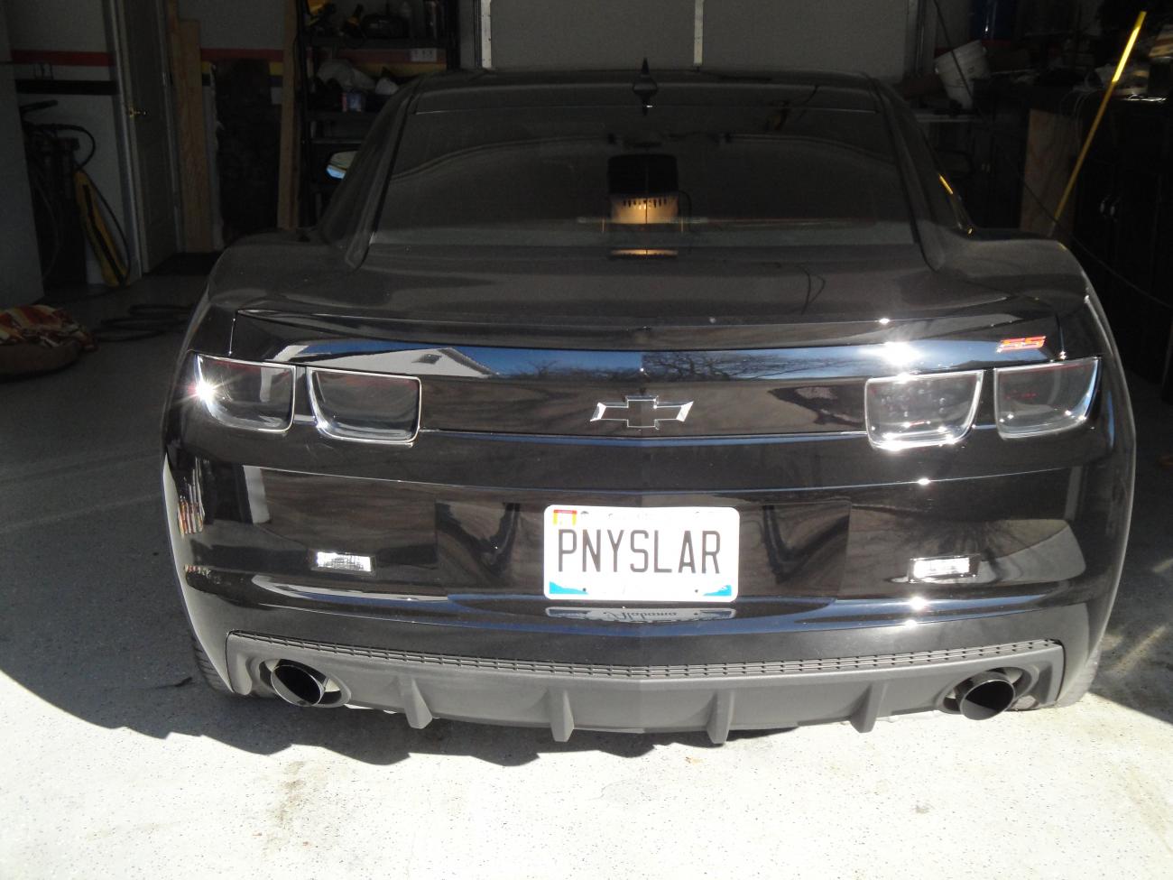 Blacked out Tail lights 
Blacked out Back Bow-tie
PONY SLAYER Custom Tags For our Mustang Fans
SLP Long Headers/X-Pipe and Loud mouth II's