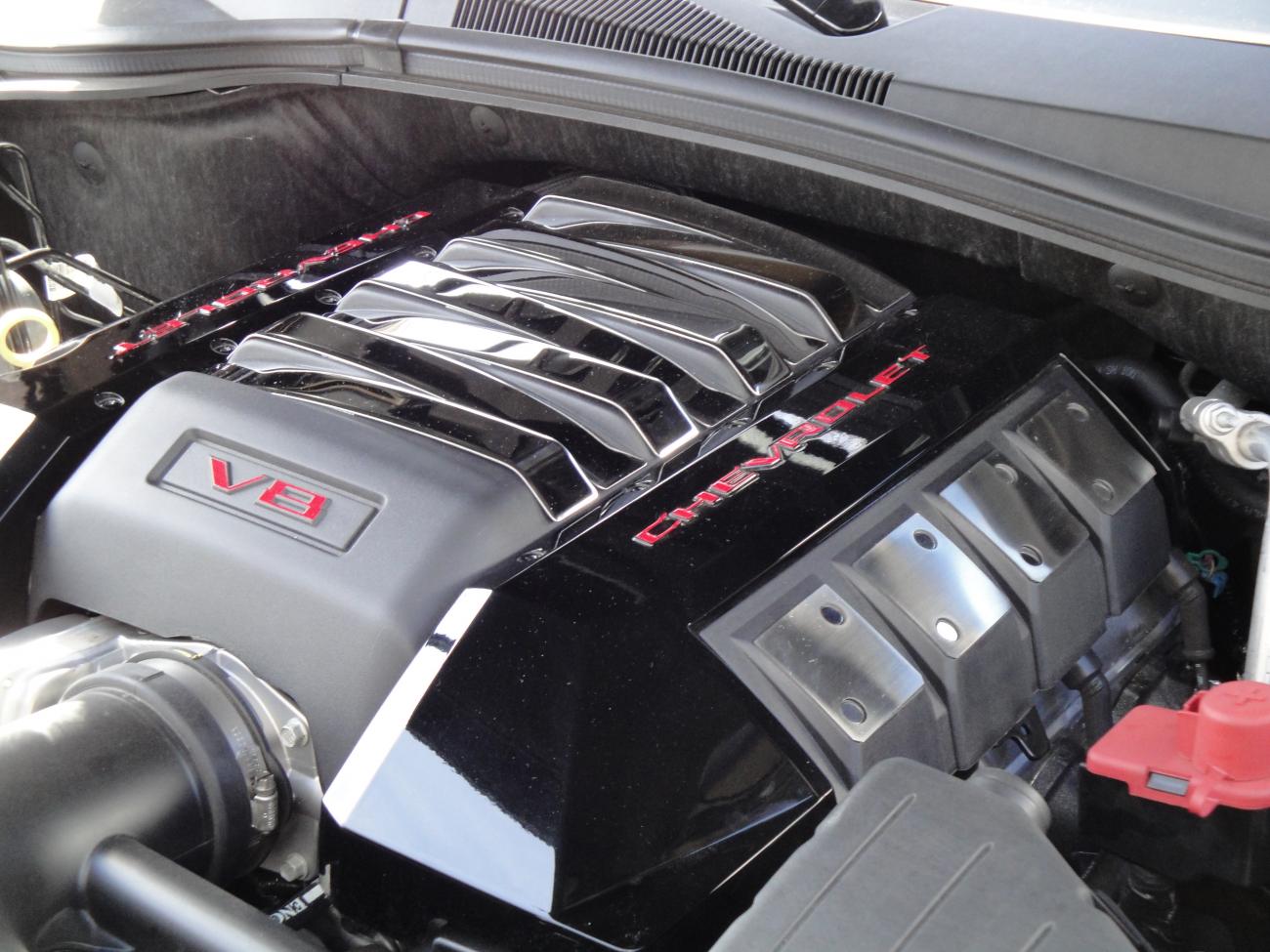 New Engine Dress-up mods
Painted Engine cover
Stainless Steel Accents
Decal-ed Chevrolet and V8
Next mods
Cold air breather and LS9 Super Charger