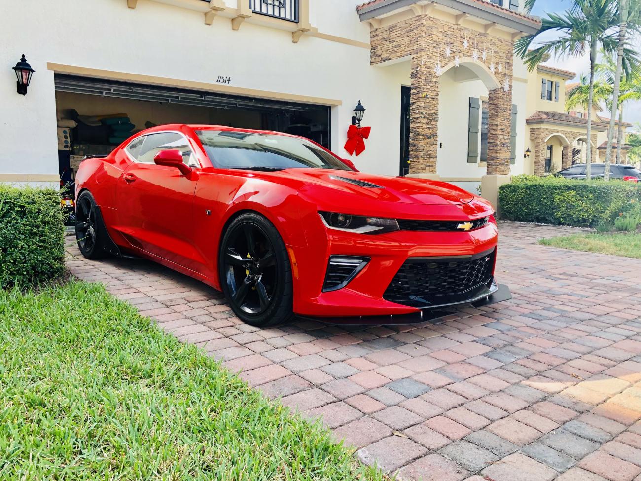 self made dual front splitter.