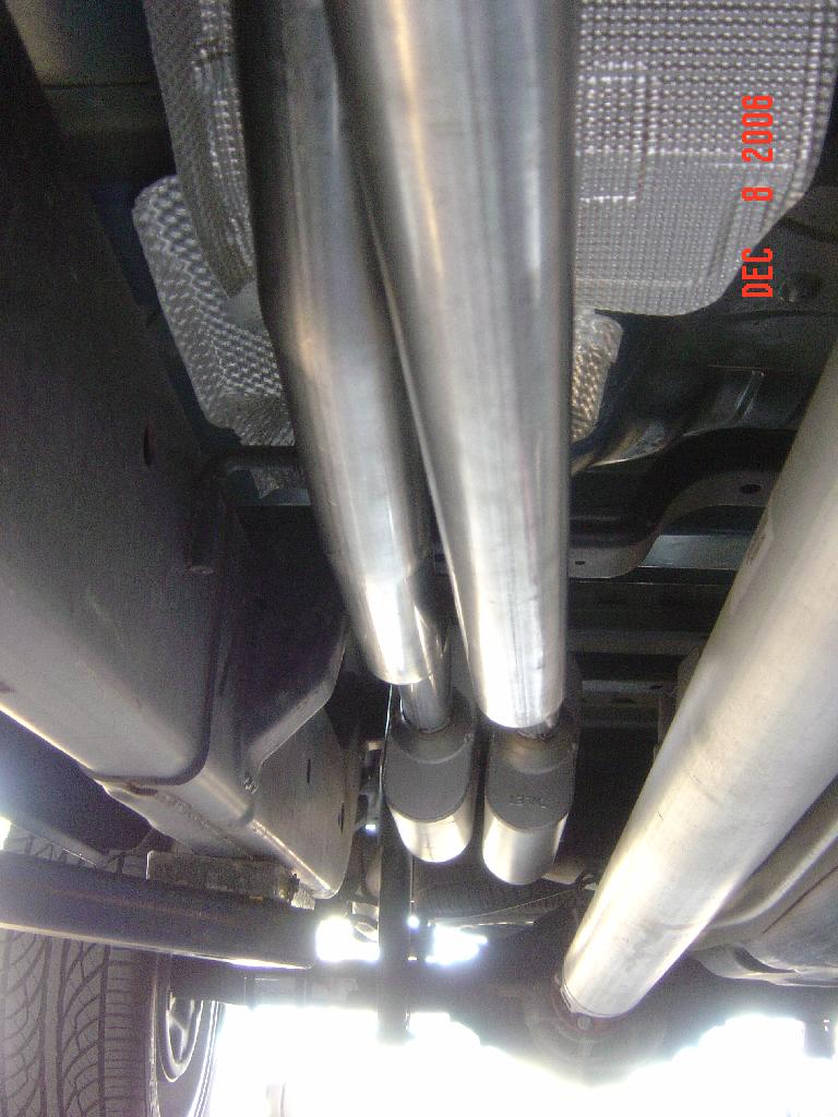True Dual Exhaust Being Installed