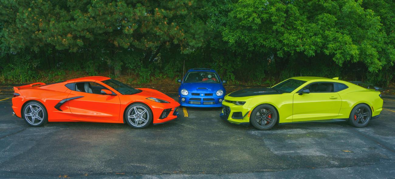 2004 Neon SRT-4
2019 Camaro ZL1 1LE
2020 Corvette Stingray 1LT Z51