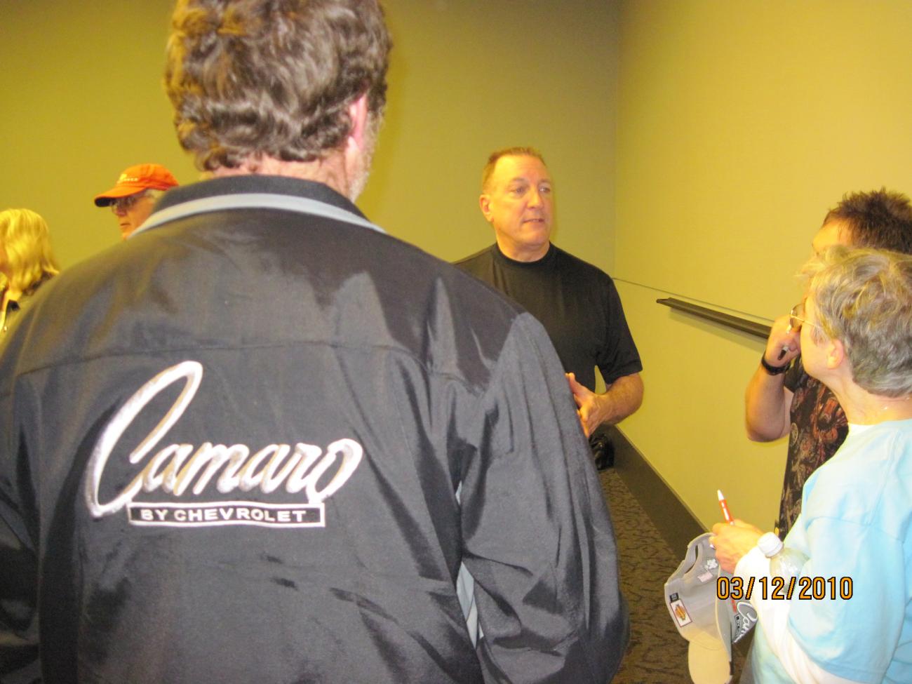 Scott talking to Top Thrill and Jackpot.