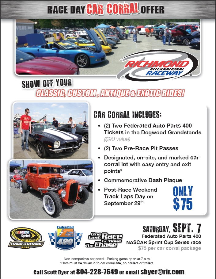 RIR Car Corral 7 Sept 2013