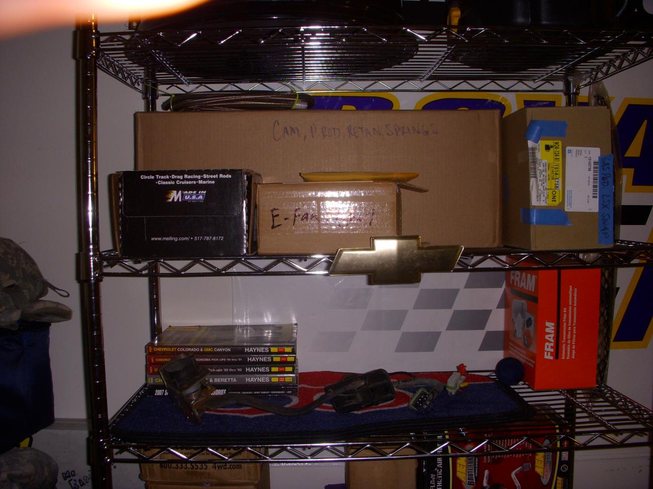 Rack of swap parts