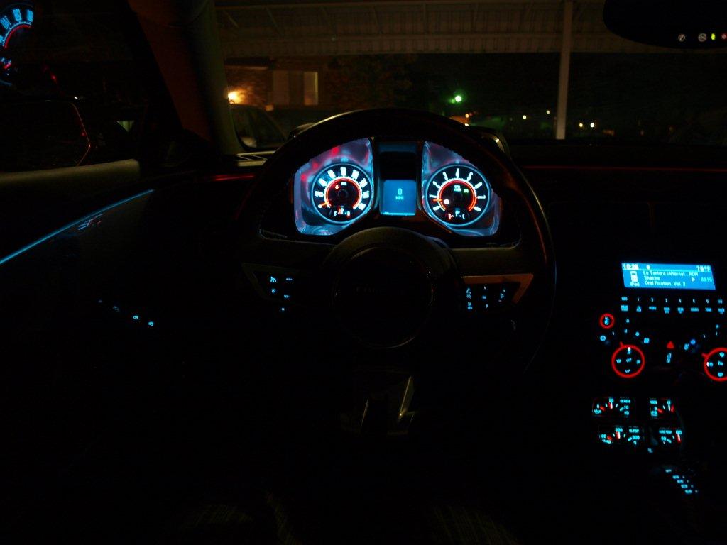 Dash Ambient Lighting in red