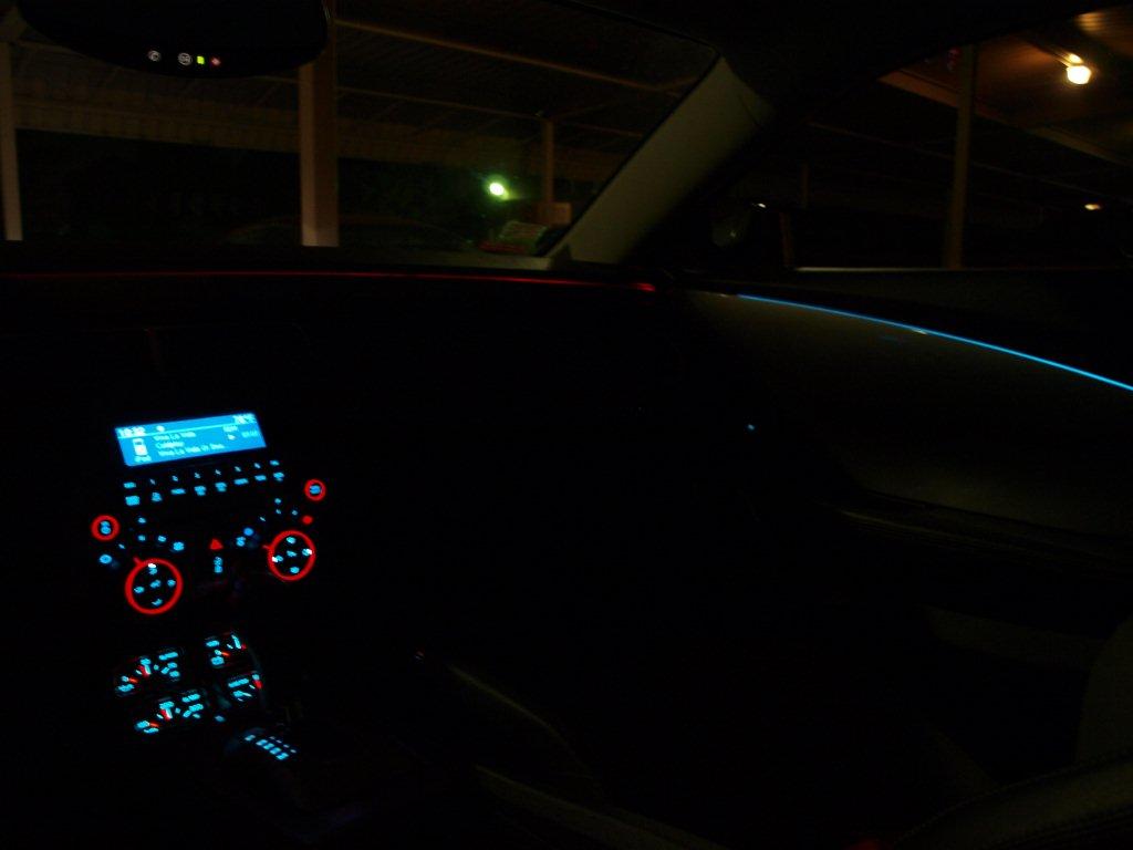 Dash Ambient Lighting in red