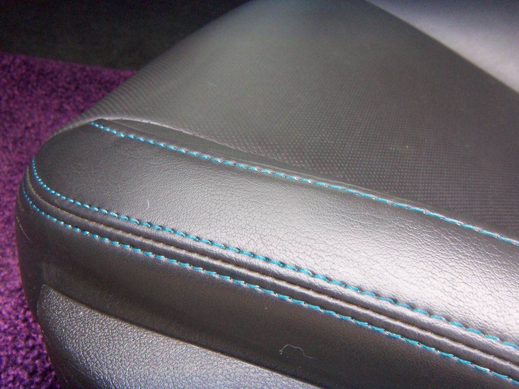 interior stitching, passenger seat