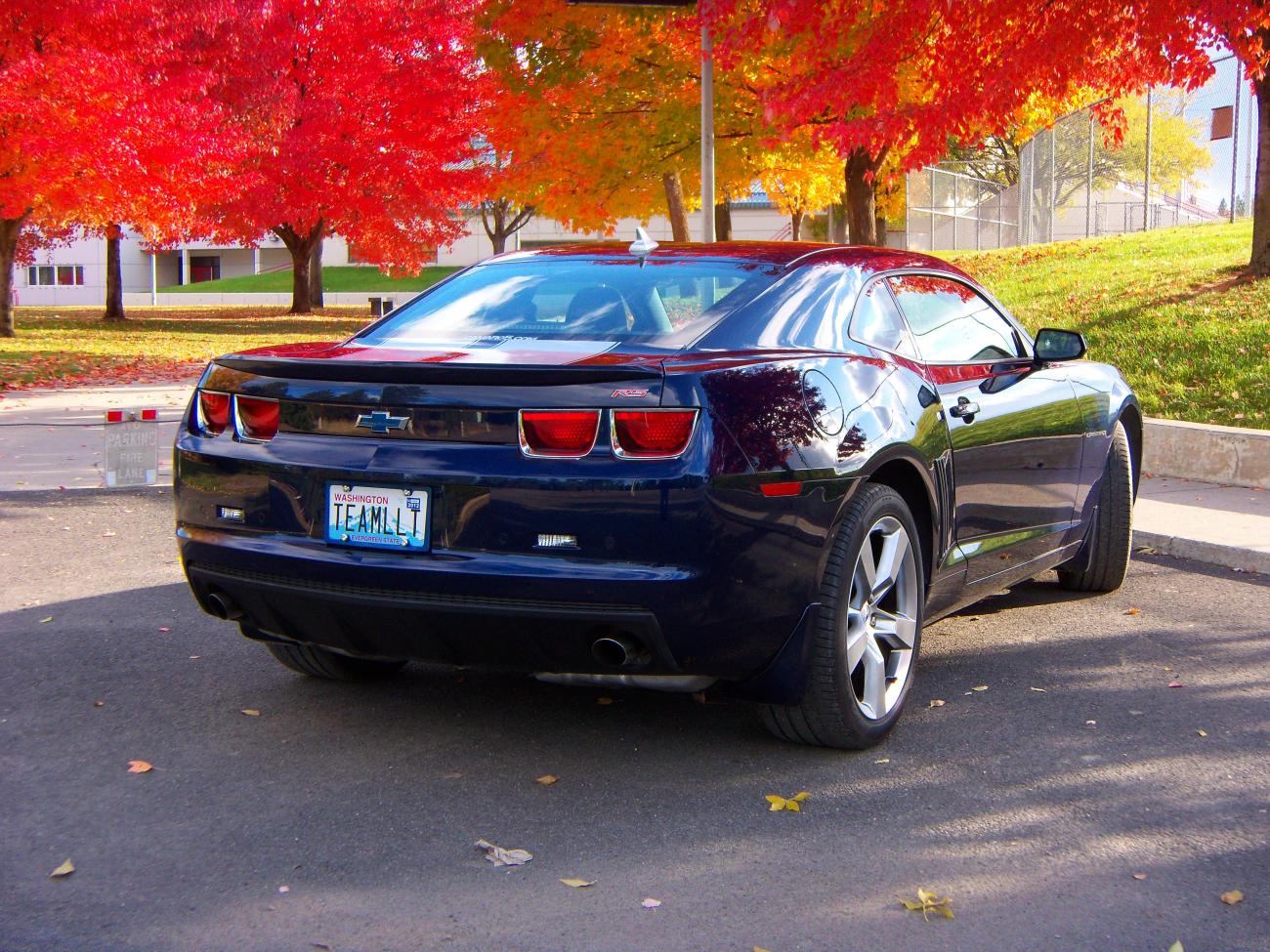 I took this picture down by our local high school. The fall foliage was spectacular.