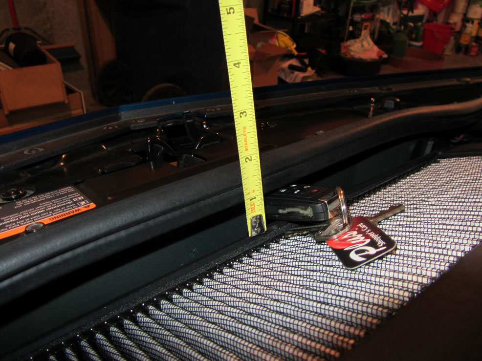 Still an inch or so of clearance for the Vararam after installation of the insulator...which is plenty.