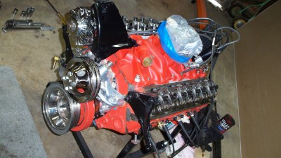 Rebuilt 327 Engine with Roller Rockers